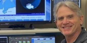 photo of Dr. Alan George in the SHREC Lab 